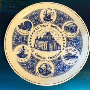 Vintage Le Vieux Quebec plate